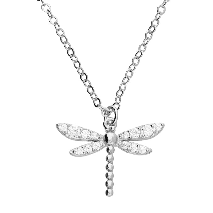 Iris & Miel Sterling Silver CZ Dragonfly Necklace - More Than Just a Gift | Narborough Hall