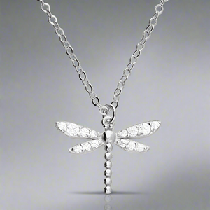 Iris & Miel Sterling Silver CZ Dragonfly Necklace - More Than Just a Gift | Narborough Hall