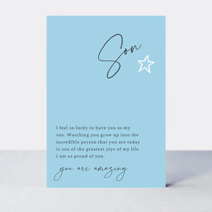 Little Notes Son Card - More Than Just a Gift | Narborough Hall