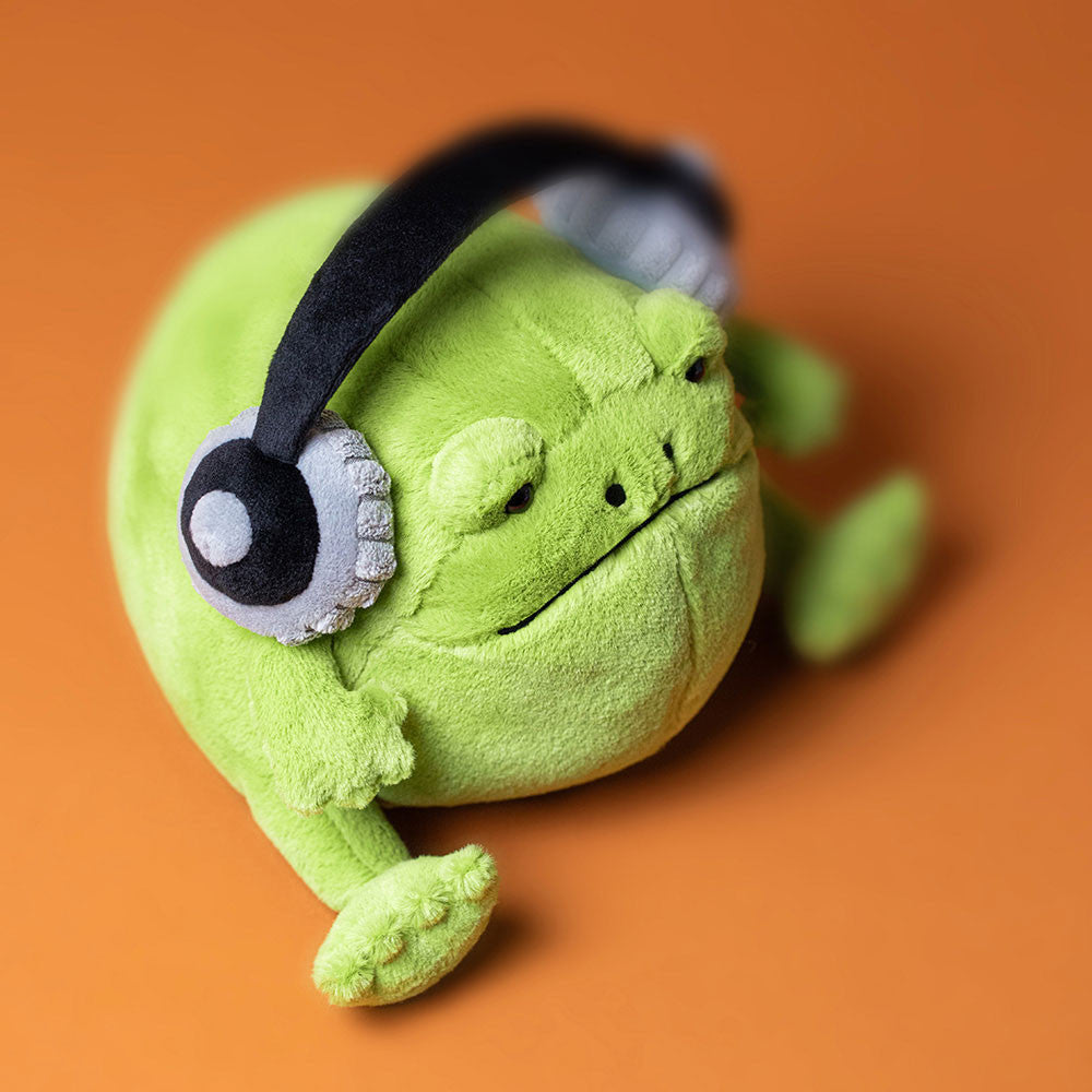 Jellycat Ricky Rain Frog With Headphones