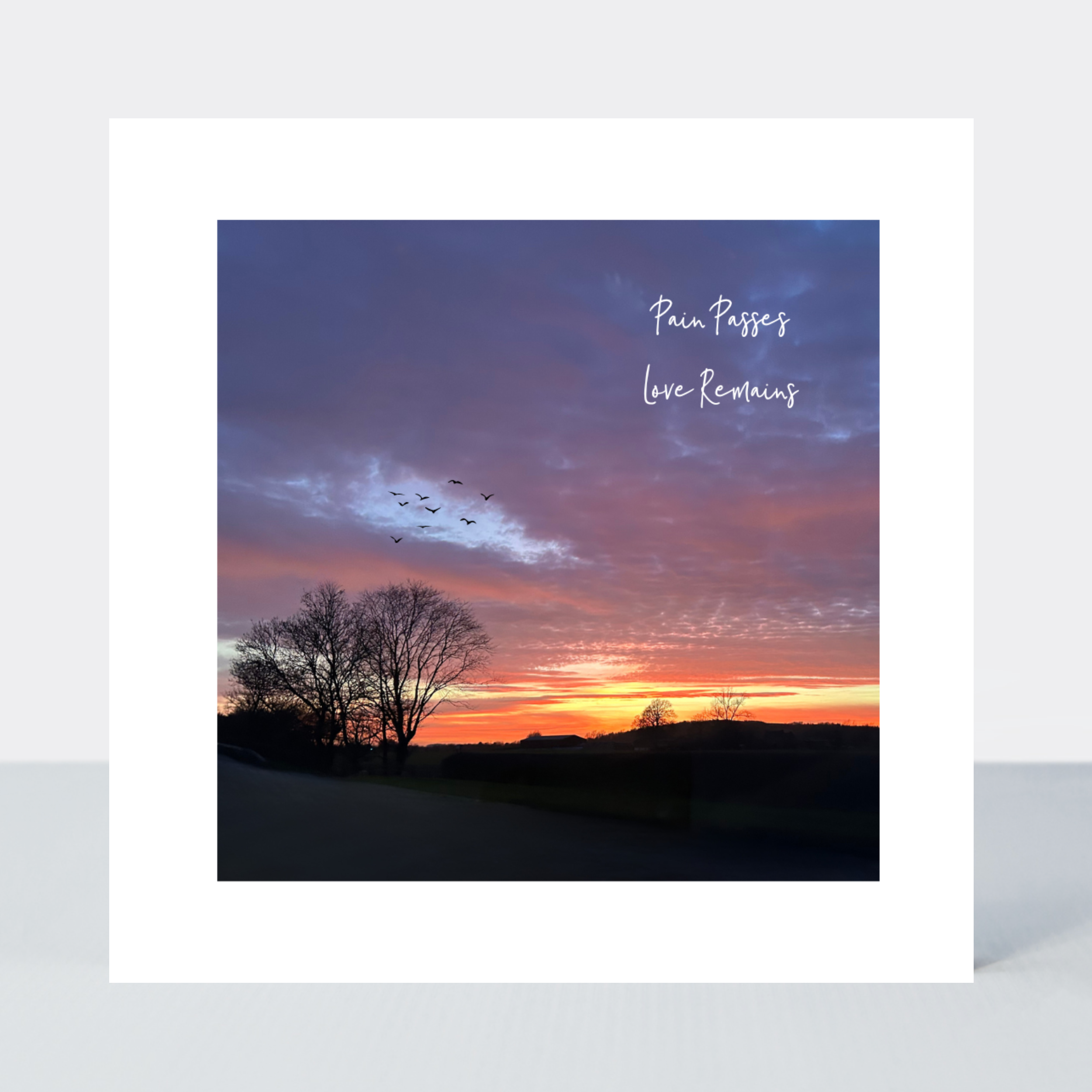 Sunsets Love Remains Card - More Than Just a Gift | Narborough Hall