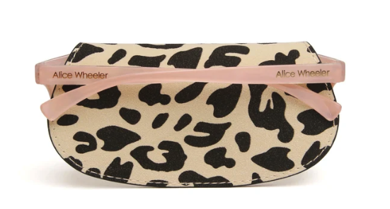 Alice Wheeler Leopard Large Glasses Case