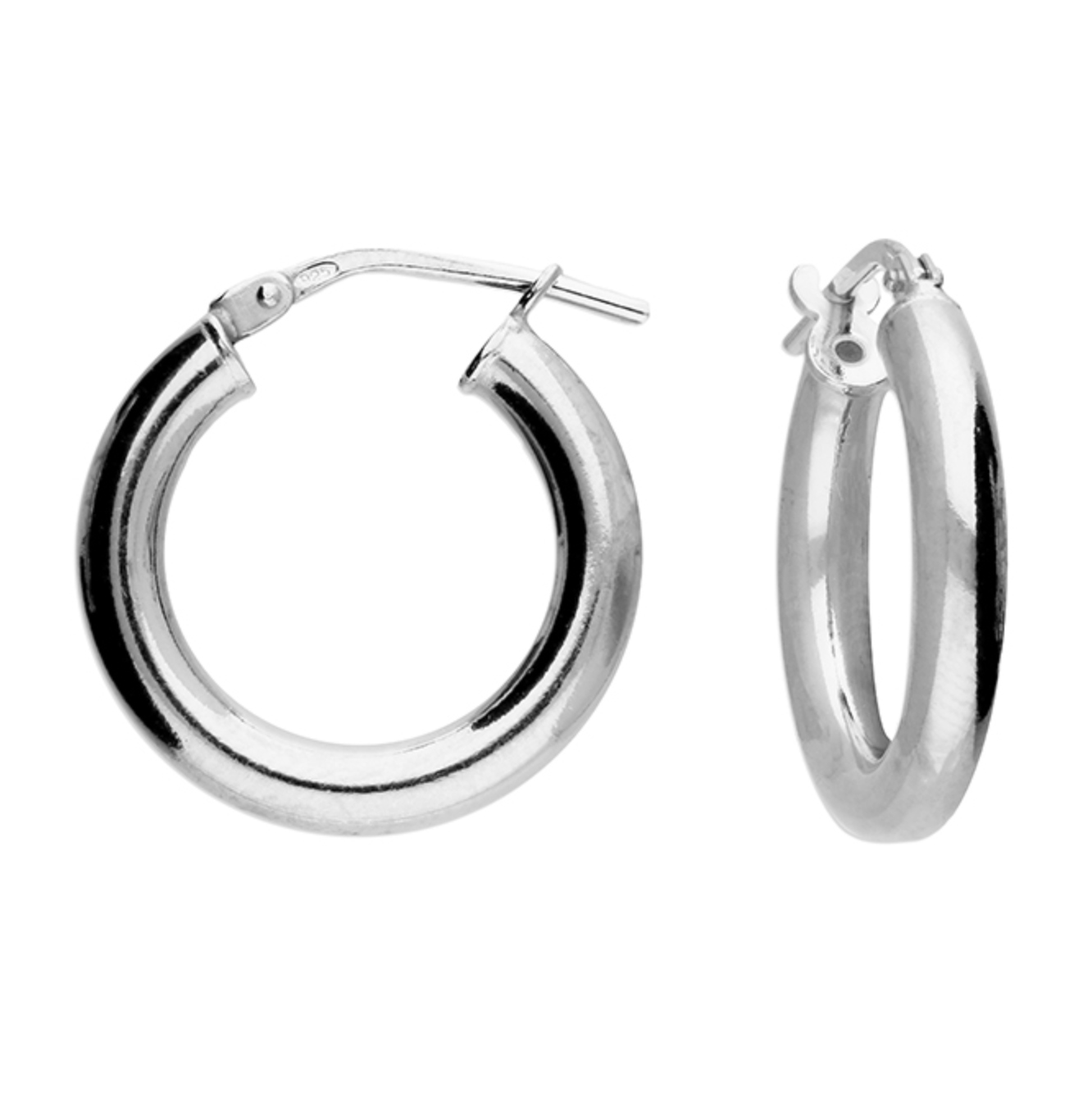 Sterling Silver Tubed Hinged Hoop Earrings - More Than Just a Gift | Narborough Hall