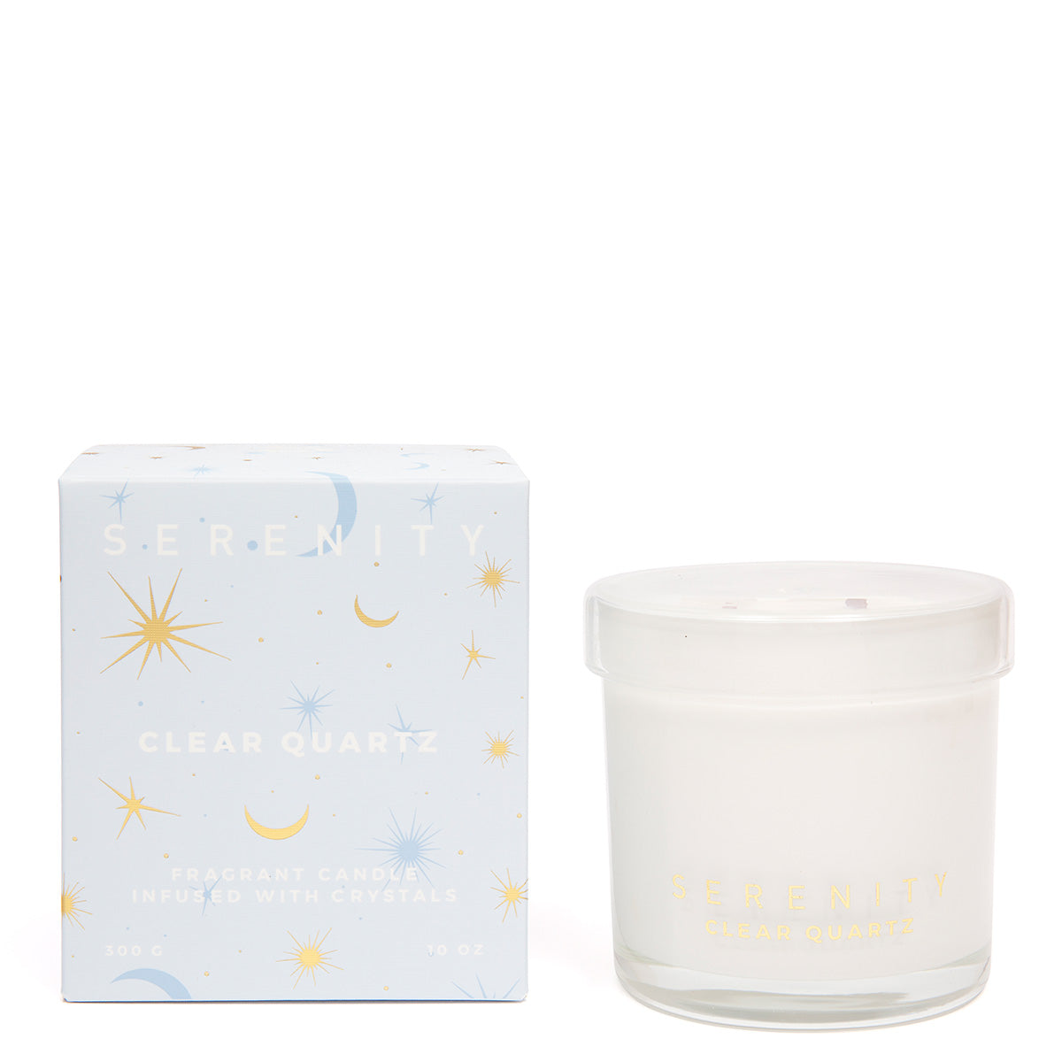 Serenity Crystal Healing & Clear Quartz Candle - More Than Just a Gift | Narborough Hall
