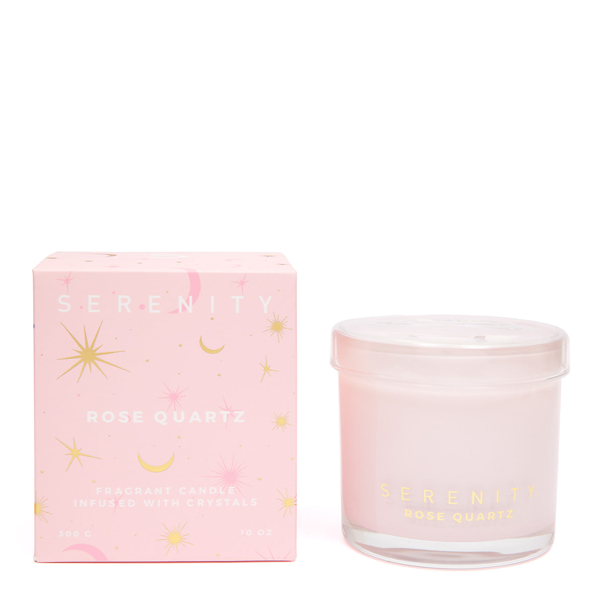 Serenity Crystal Love & Rose Quartz Candle - More Than Just a Gift | Narborough Hall