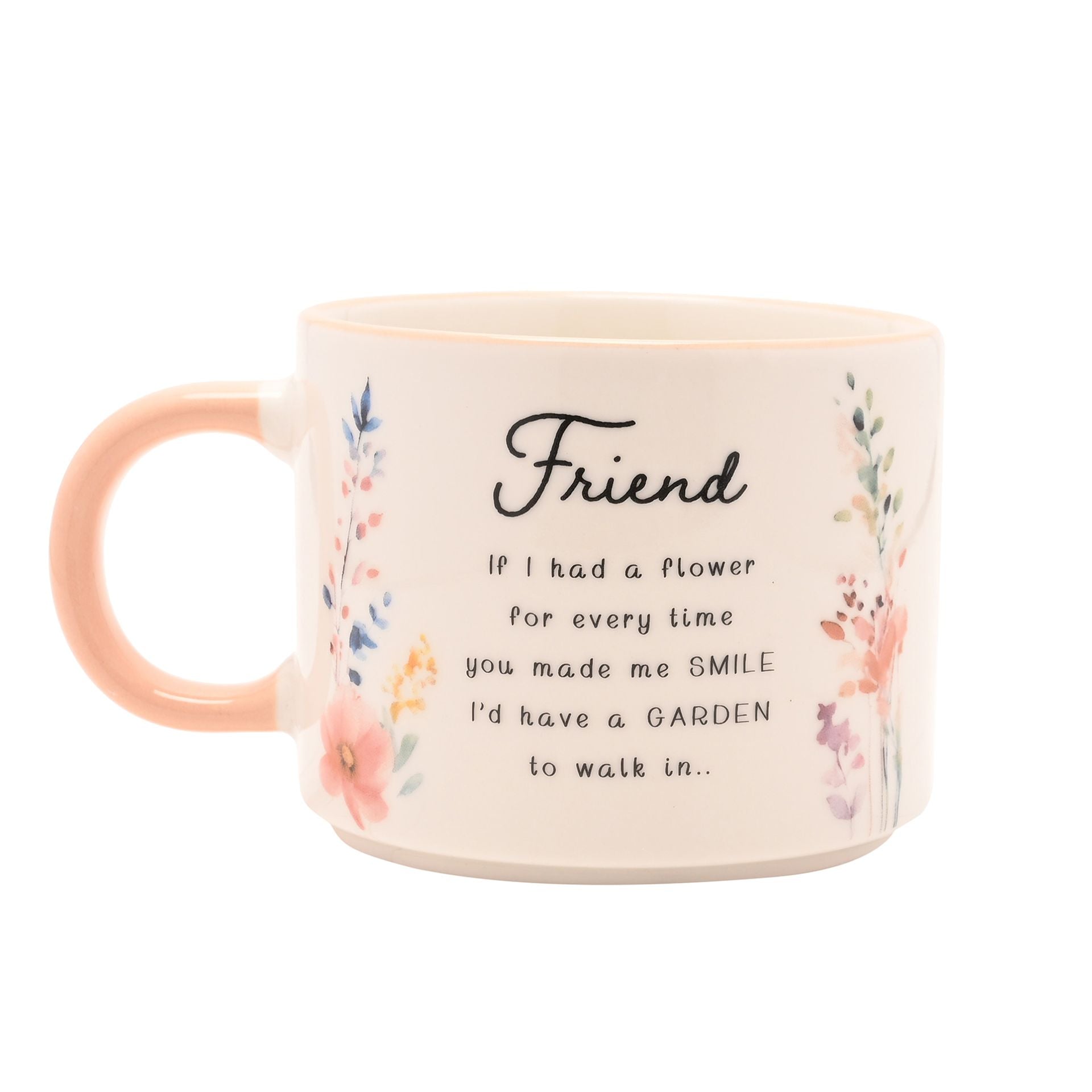 the cottage garden peach mug - friend - More Than Just a Gift | Narborough Hall