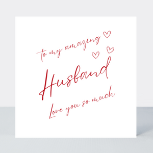 Flourish Amazing Husband Card - More Than Just a Gift | Narborough Hall
