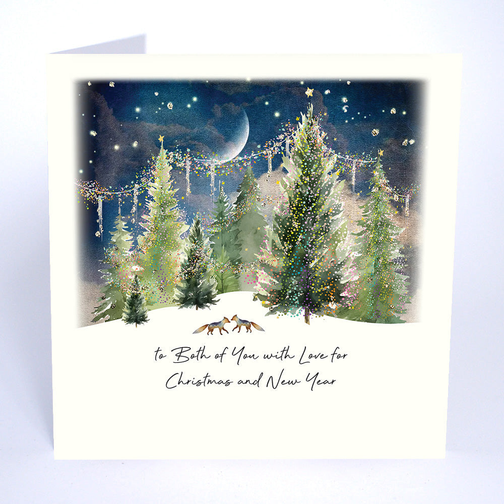Five Dollar Shake To Both Of You With Love for Christmas And New Year (Forest) Christmas Card