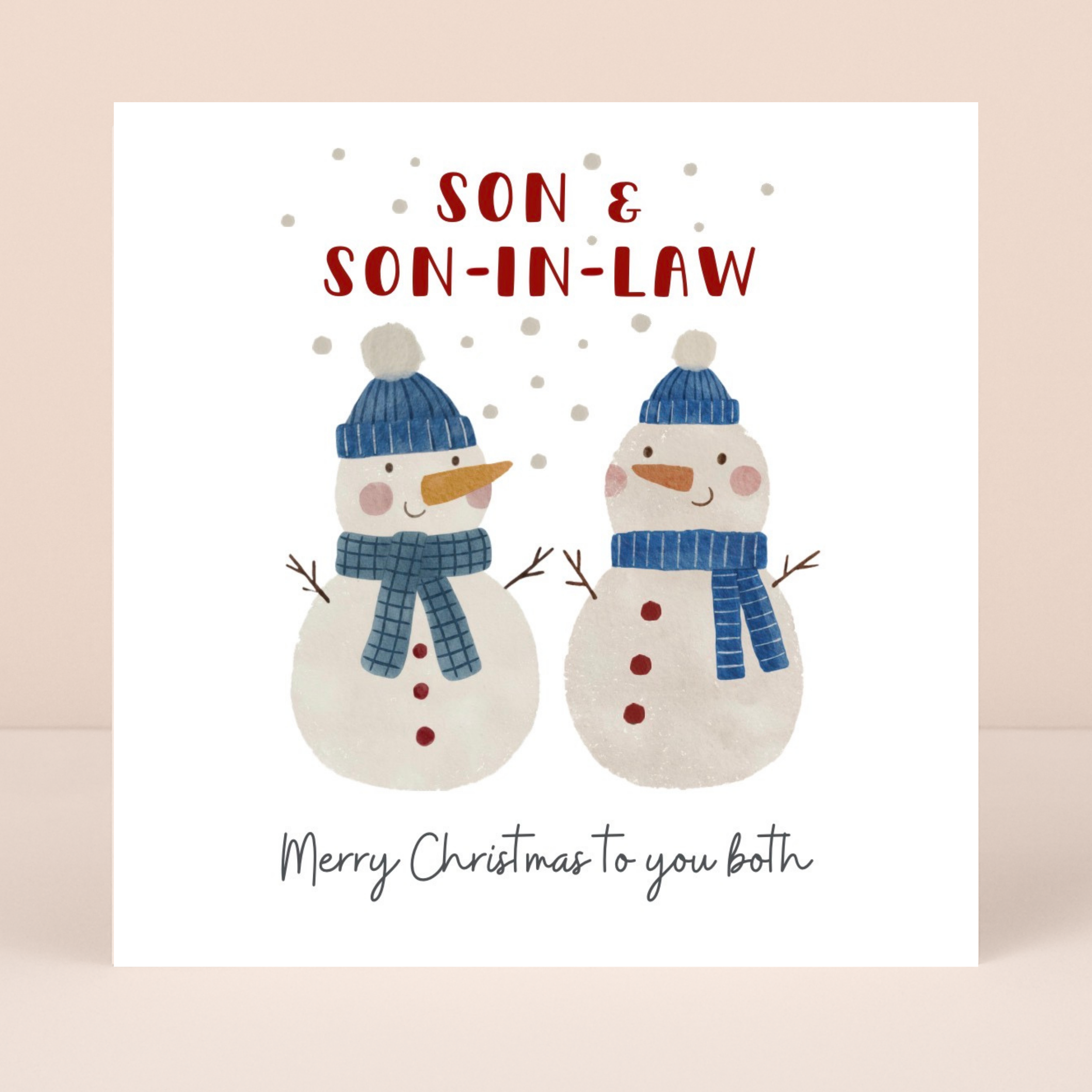 Petimo - Son & Son-in-Law Holly Jolly Christmas Card
