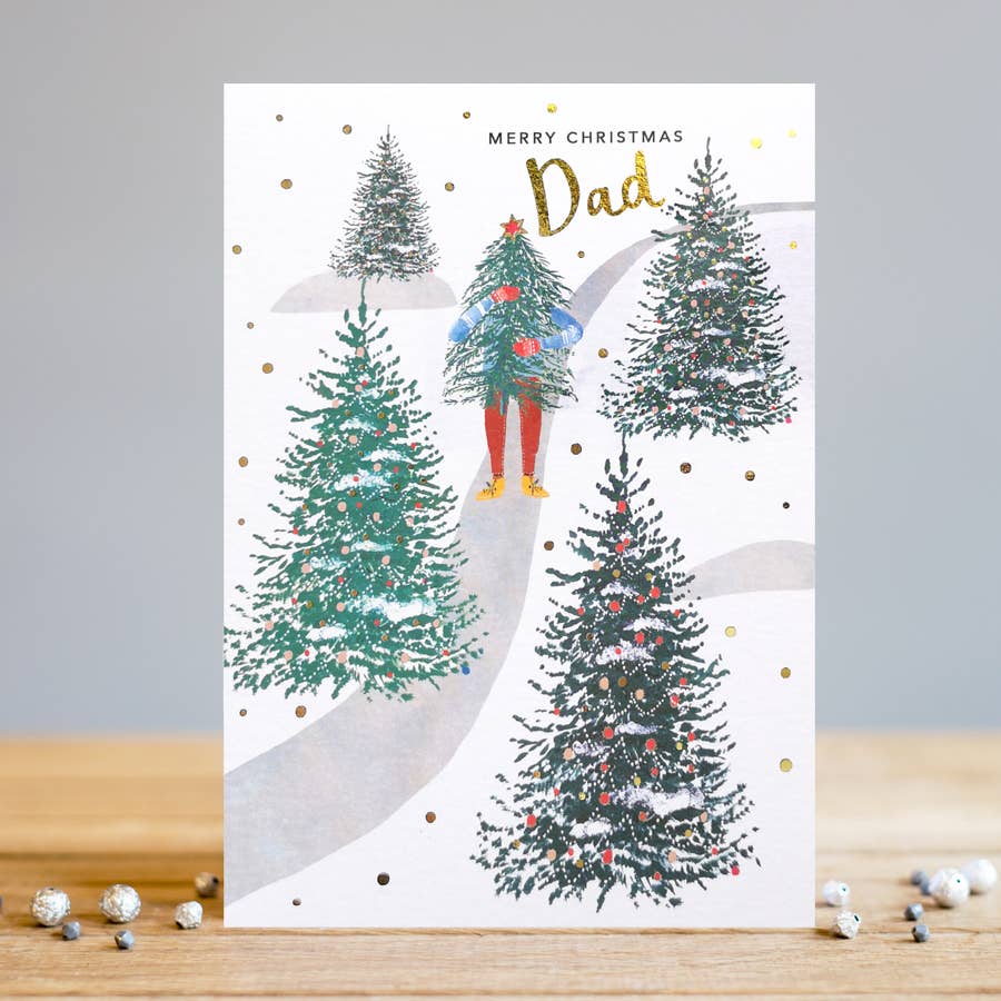 Louise Tiler - Dad Christmas Tree Card