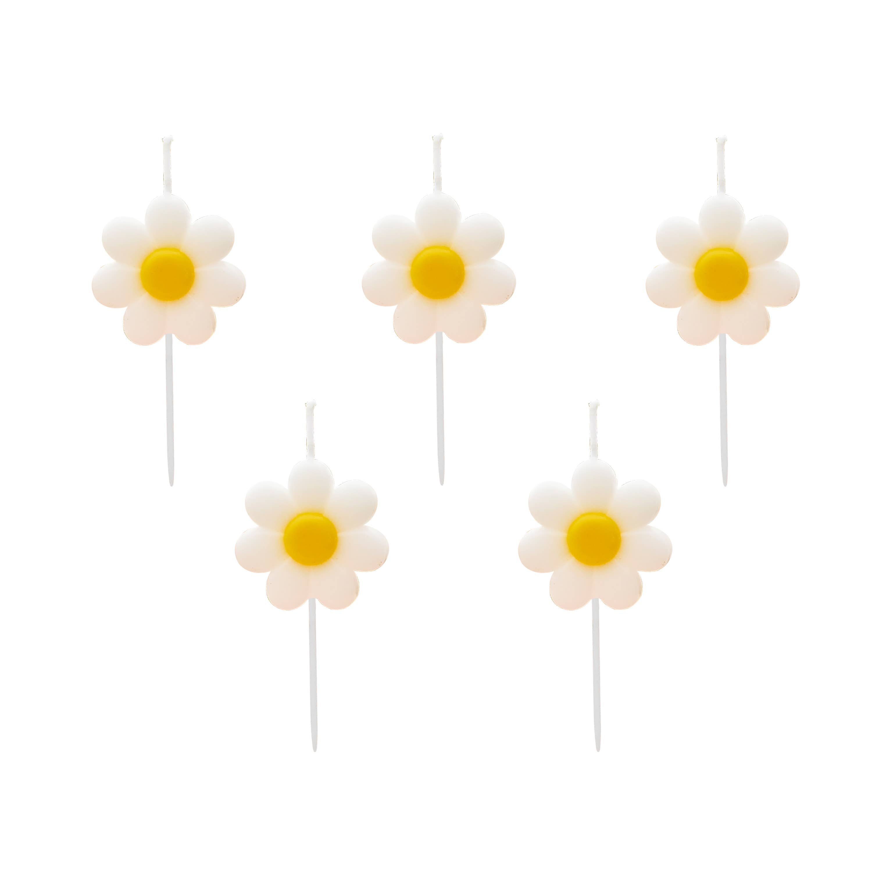 Hootyballoo by Club Green - Daisy Shaped Candles - Pack of 5