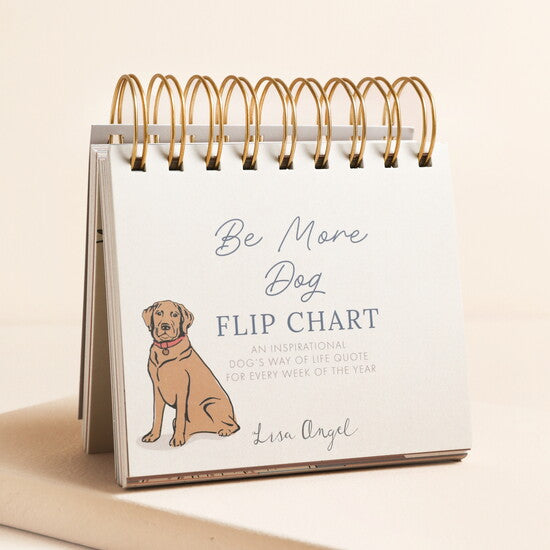 Lisa Angel Be More Dog Desktop Flip Chart - More Than Just a Gift | Narborough Hall