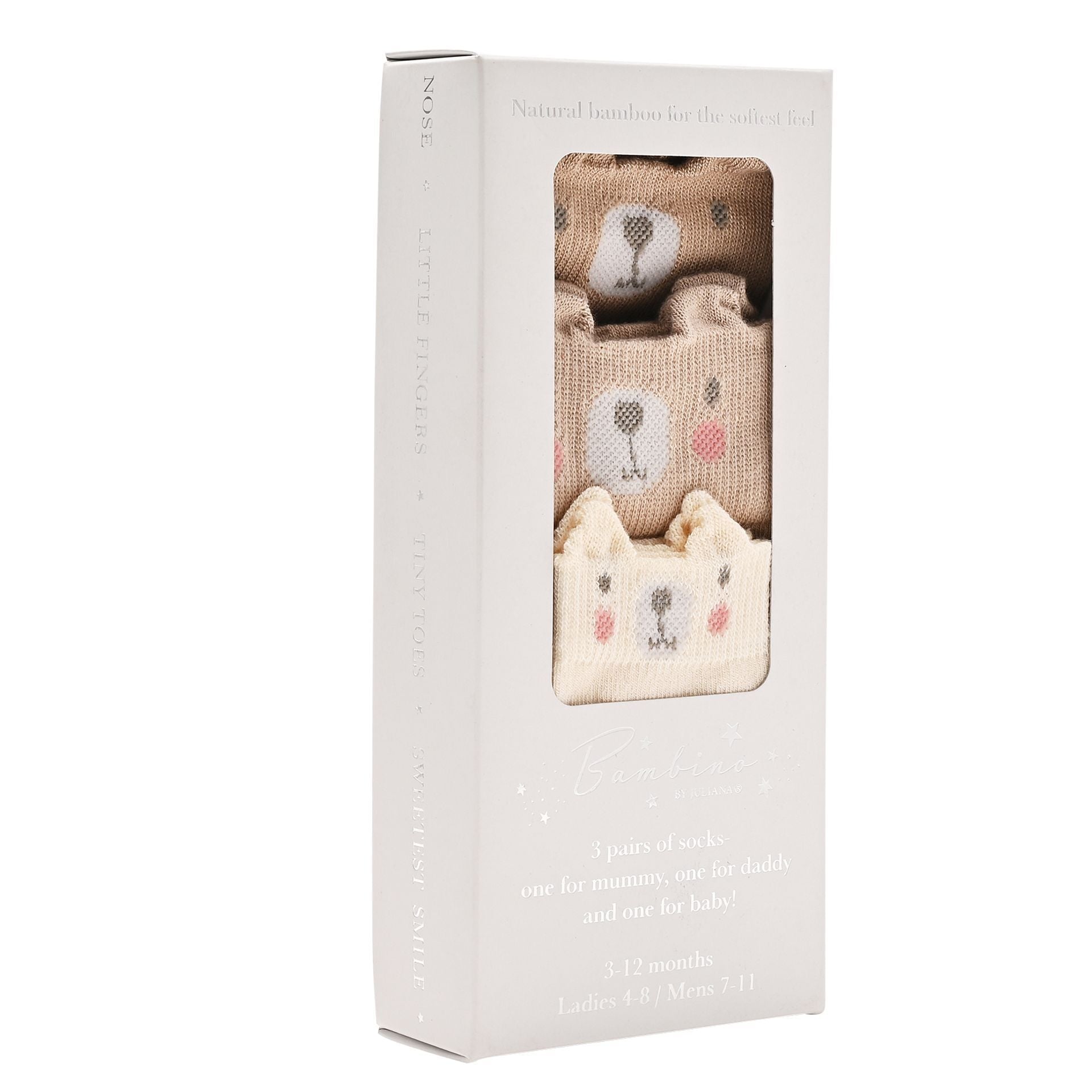 Bambino Bear Family Pack of 3 Socks - More Than Just a Gift | Narborough Hall