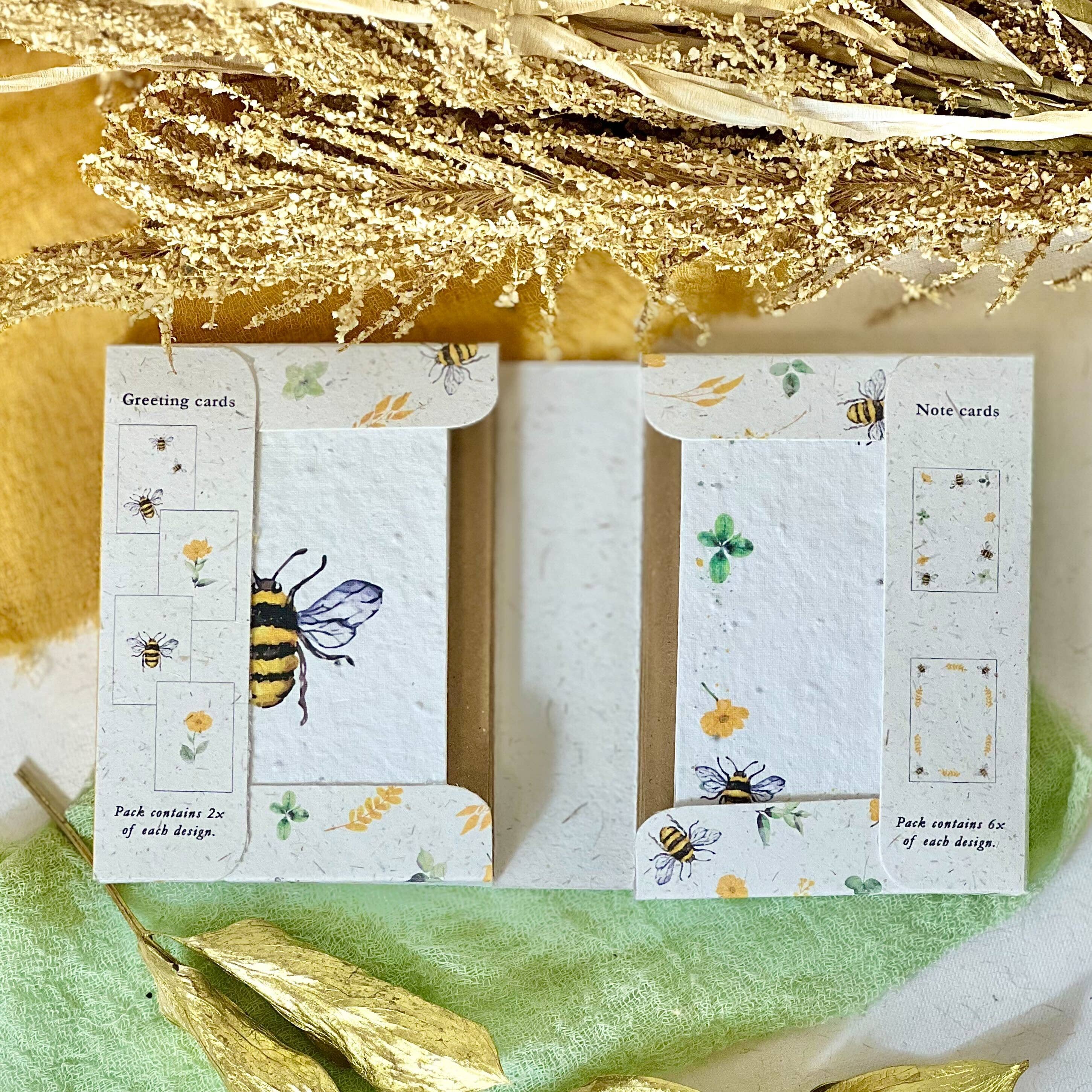 Little Green Gifts - Cards & Notes Set - Choice Of Designs (TU-6): 003 - Blushing Blooms - More Than Just a Gift | Narborough Hall