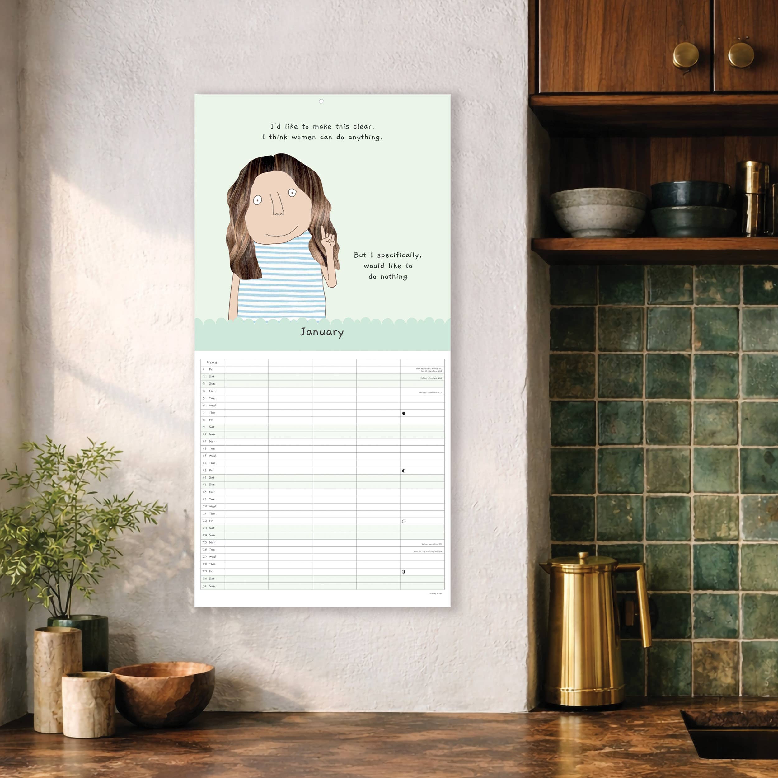 Rosie Made a Thing 2027 Square Family Calendar