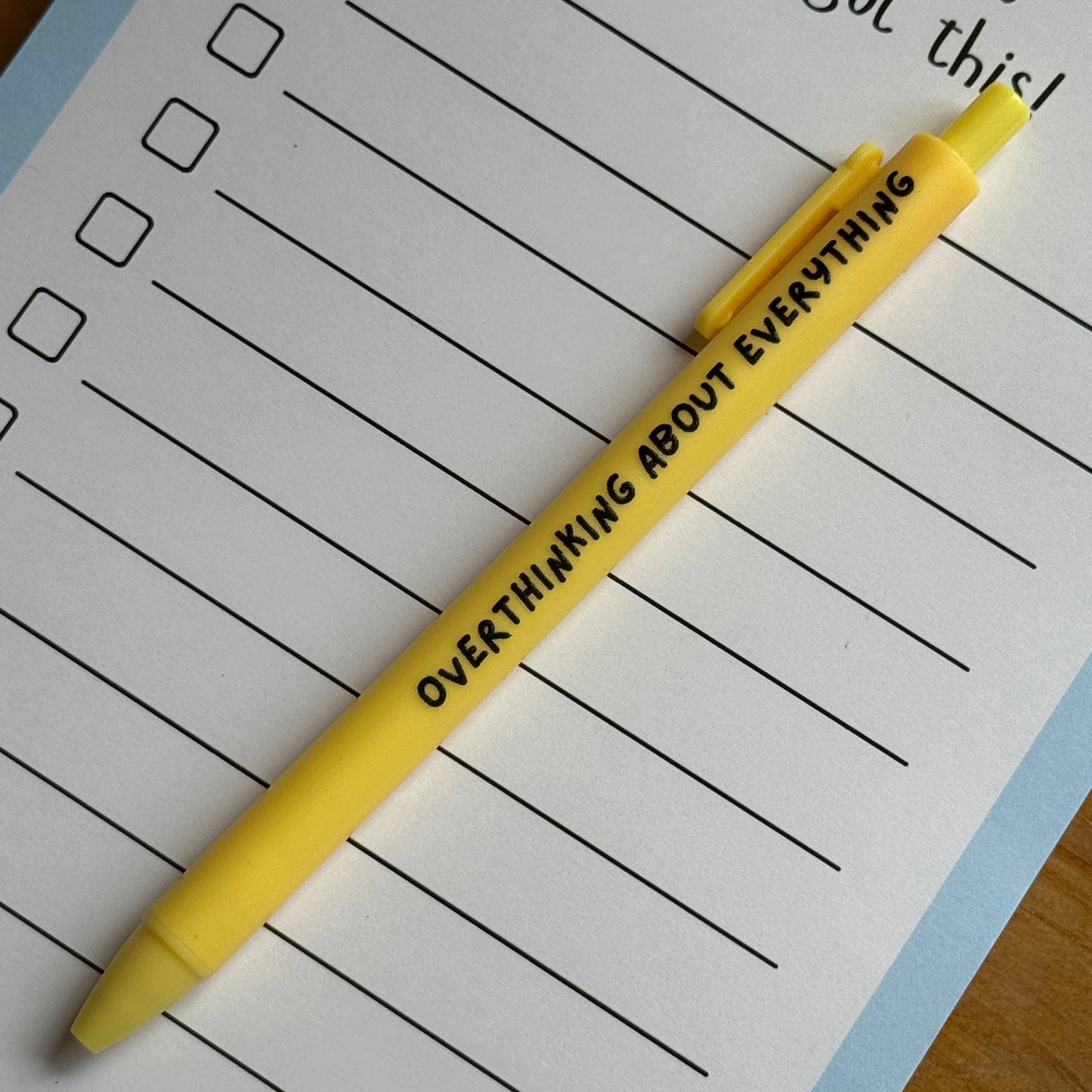 Quirky Doodles - Funny Quote Pens: Coral Pink
