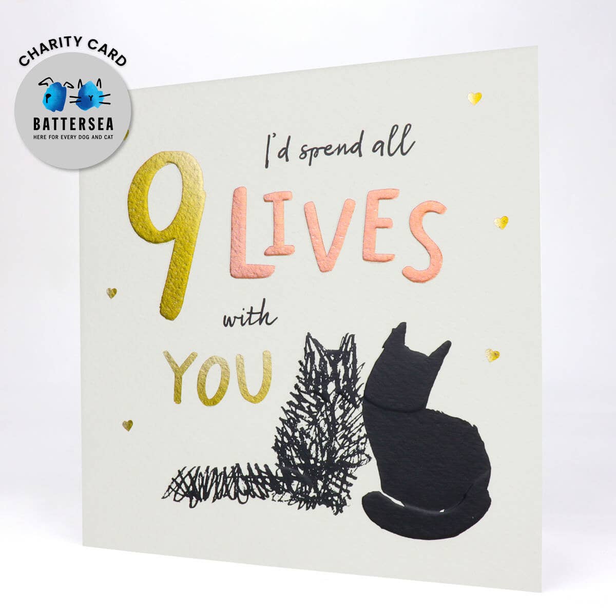 Cardology - Battersea I'd Spend Nine Lives With You Greeting Card - More Than Just a Gift | Narborough Hall