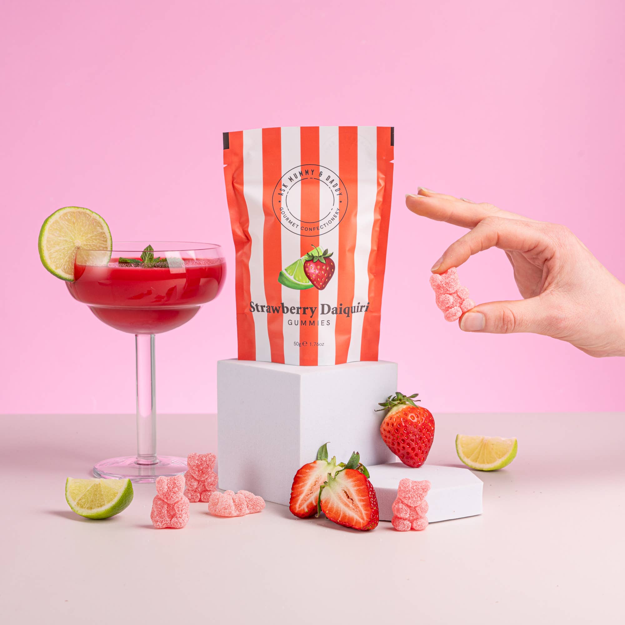 Ask Mummy & Daddy - Strawberry Daiquiri Cocktail Gummies - More Than Just a Gift | Narborough Hall