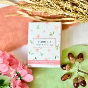 Little Green Gifts - Cards & Notes Set - Choice Of Designs (TU-6): 003 - Blushing Blooms - More Than Just a Gift | Narborough Hall