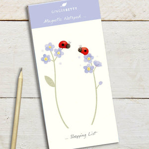 Ginger Betty Ladybirds Magnetic Notepad - More Than Just a Gift | Narborough Hall