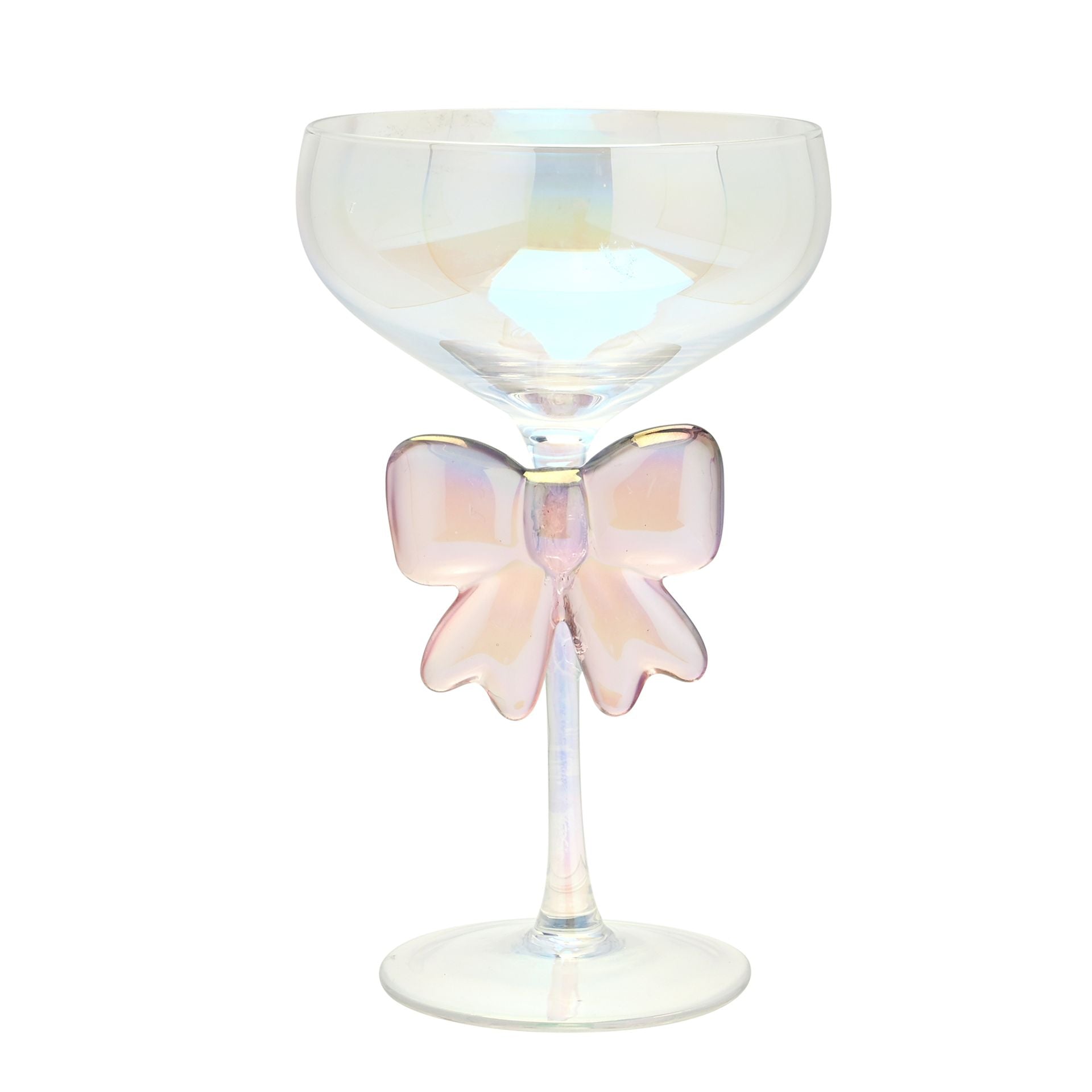 Hestia Iridescent Bow Martini Glass - More Than Just a Gift | Narborough Hall