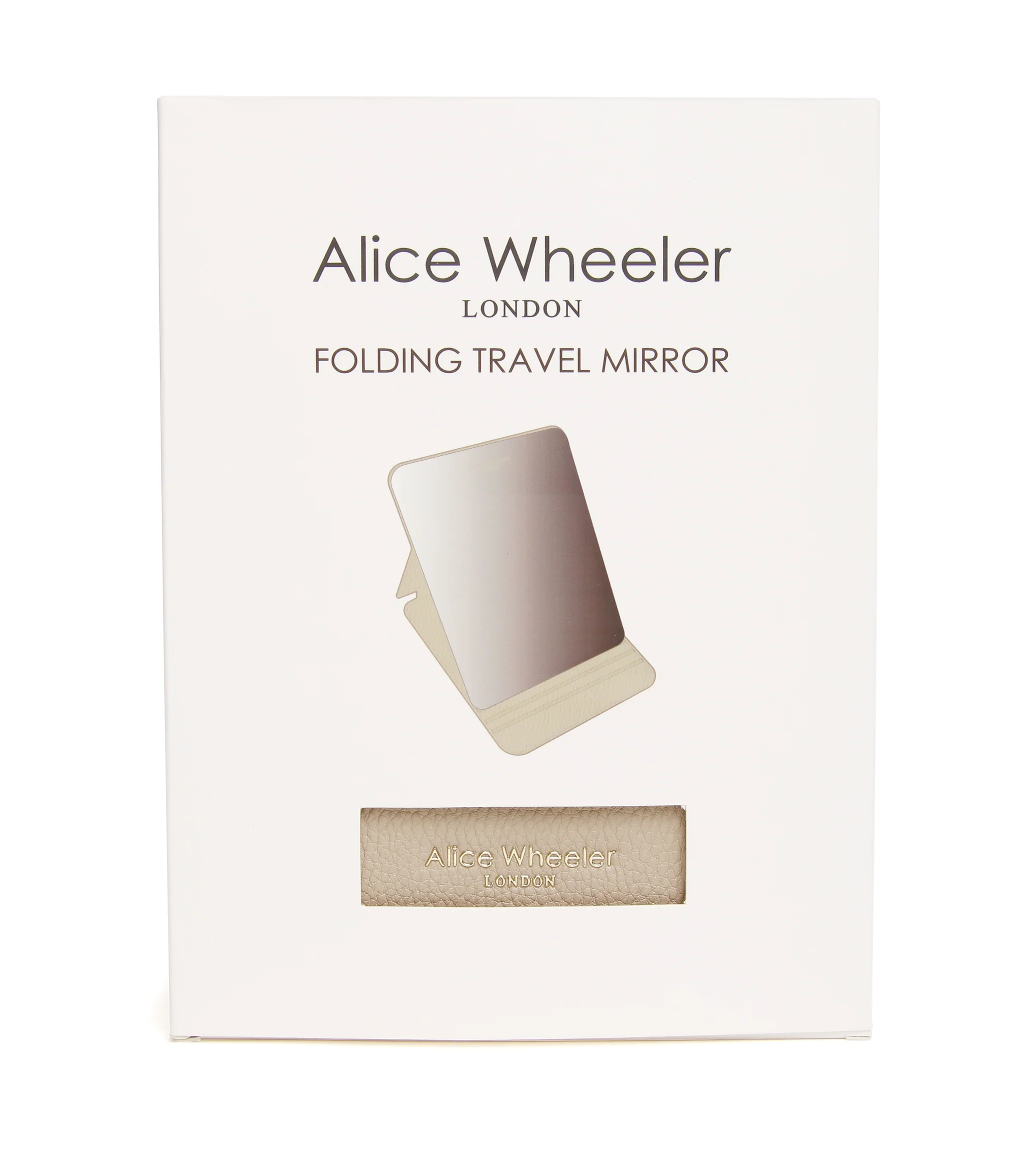 Alice Wheeler Stone Folding Travel Mirror