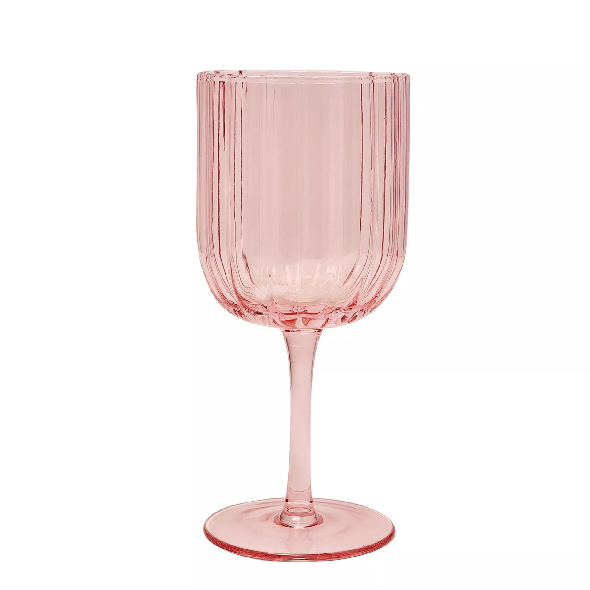 Hestia Pink Scalloped Wine Glasses - Set of 2 Boxed - More Than Just a Gift | Narborough Hall