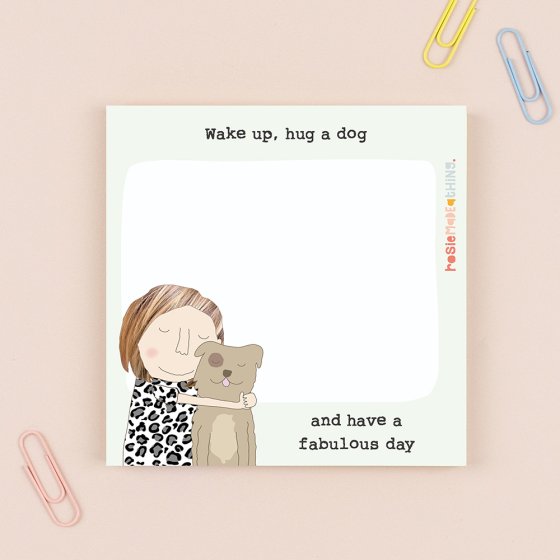 Rosie Made A Thing Hug a Dog Sticky Jots - More Than Just a Gift | Narborough Hall