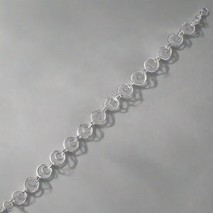 Sterling Silver Double Circle Bracelet - More Than Just a Gift | Narborough Hall