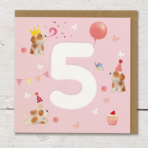 Ginger Betty By Numbers Age 5 Card - More Than Just a Gift | Narborough Hall