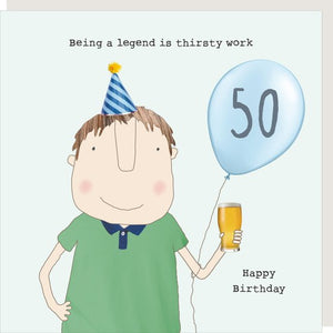 Rosie Made a Thing 50 Boy Legend Card - More Than Just a Gift | Narborough Hall