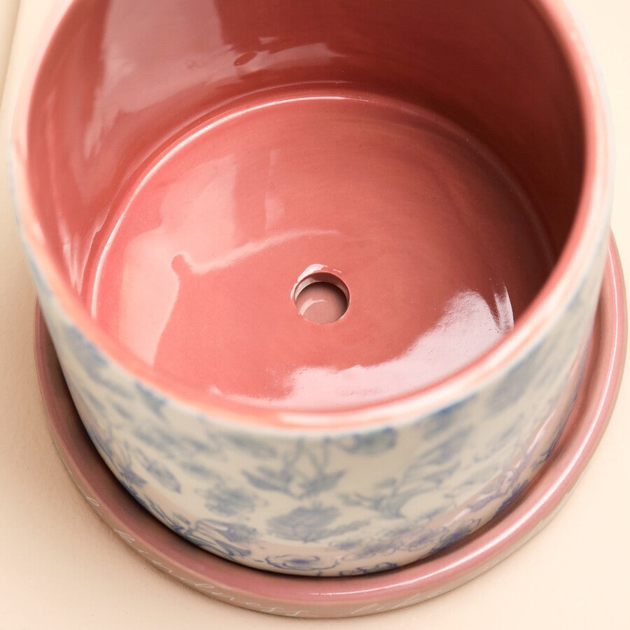 Lisa Angel Blue Wildflower Planter
