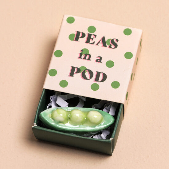 Lisa Angel Tiny Ceramic Peas - Peas in a Pod - More Than Just a Gift | Narborough Hall