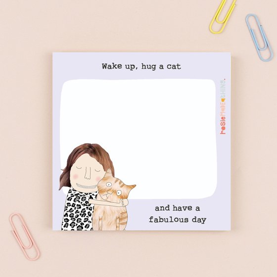 Rosie Made A Thing Hug a Cat Sticky Jots - More Than Just a Gift | Narborough Hall