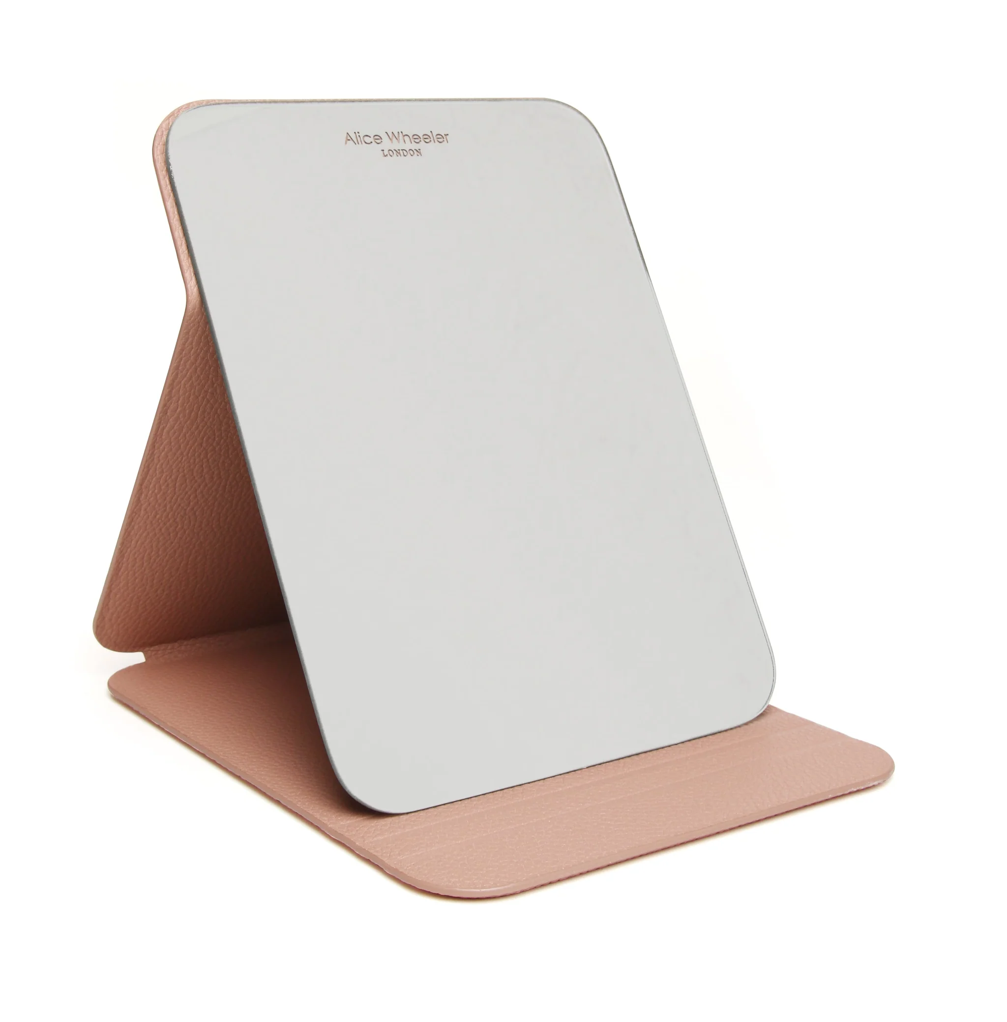 Alice Wheeler Pink Folding Travel Mirror