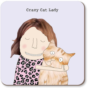 Rosie Made a Thing Crazy Cat Lady Coaster - More Than Just a Gift | Narborough Hall
