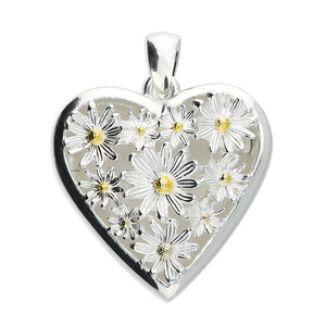 Iris & Miel Sterling Silver Daisy Heart Locket - More Than Just a Gift | Narborough Hall