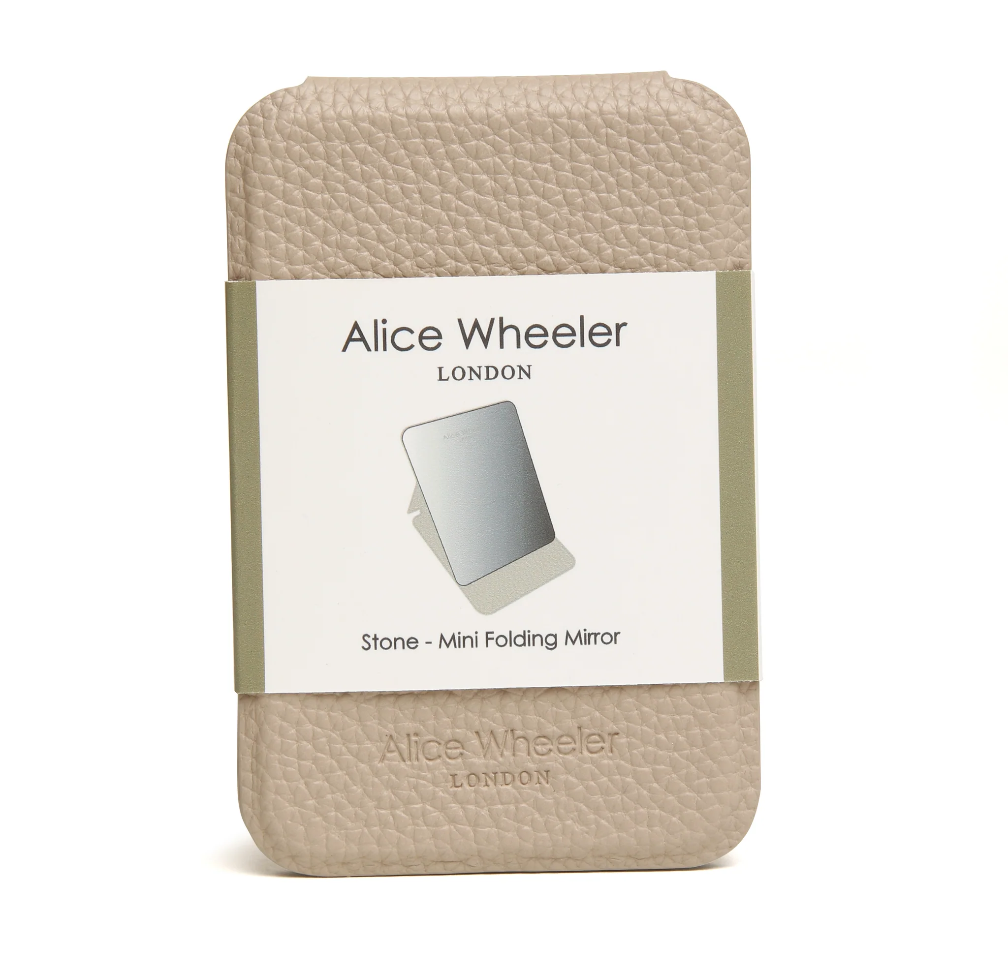Alice Wheeler Stone Mini Folding Mirror