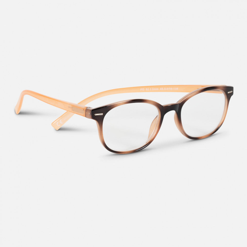 Easy Readers Round Beige and Brown - +2.5