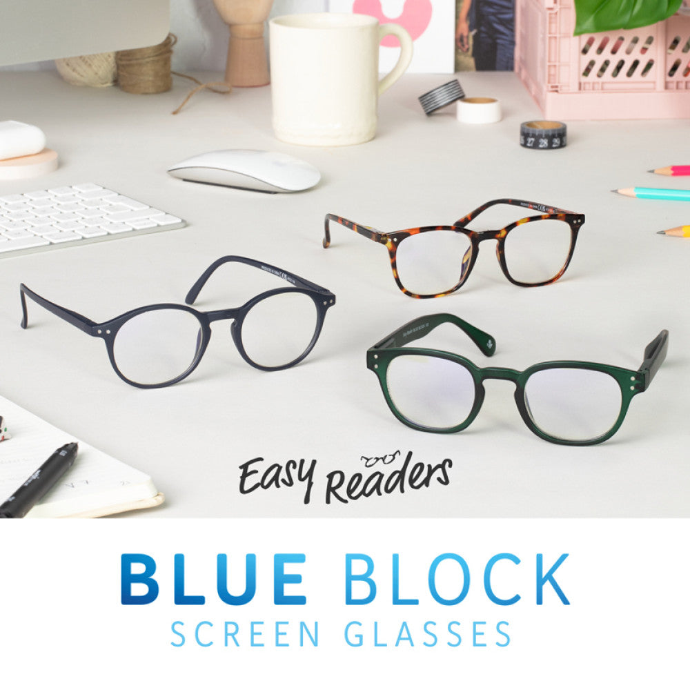 Easy Readers Blue Block Screen Glasses - Black