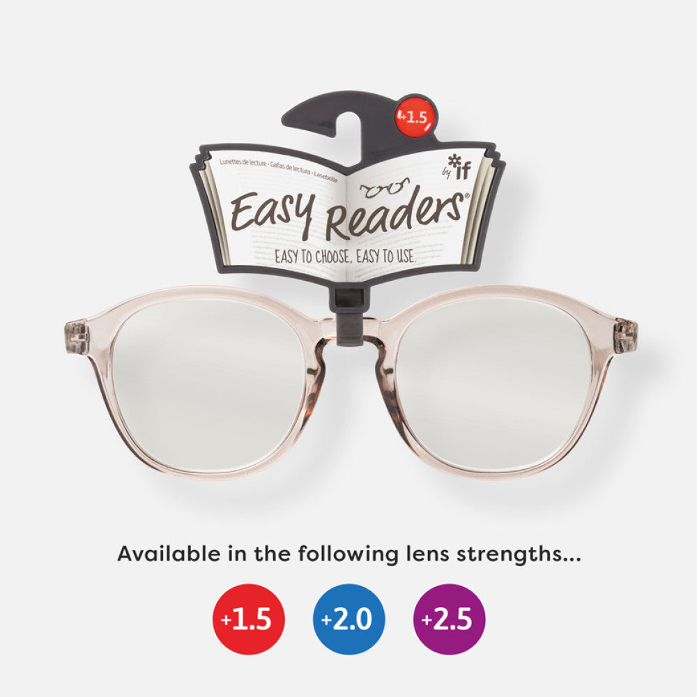 Easy Readers - Designer Clear Grey - +1.5