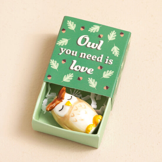 Lisa Angel Tiny Matchbox Owl Token