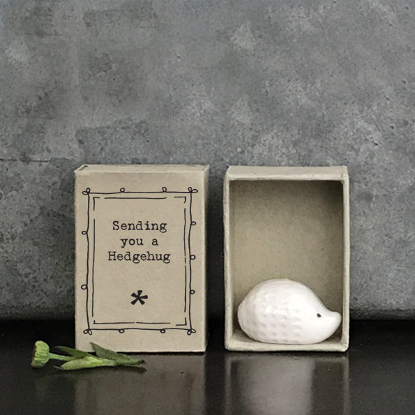 East of India Hedgehog Matchbox Token - More Than Just a Gift | Narborough Hall