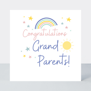 Rainbows Grandparents Congratulations Card - More Than Just a Gift | Narborough Hall