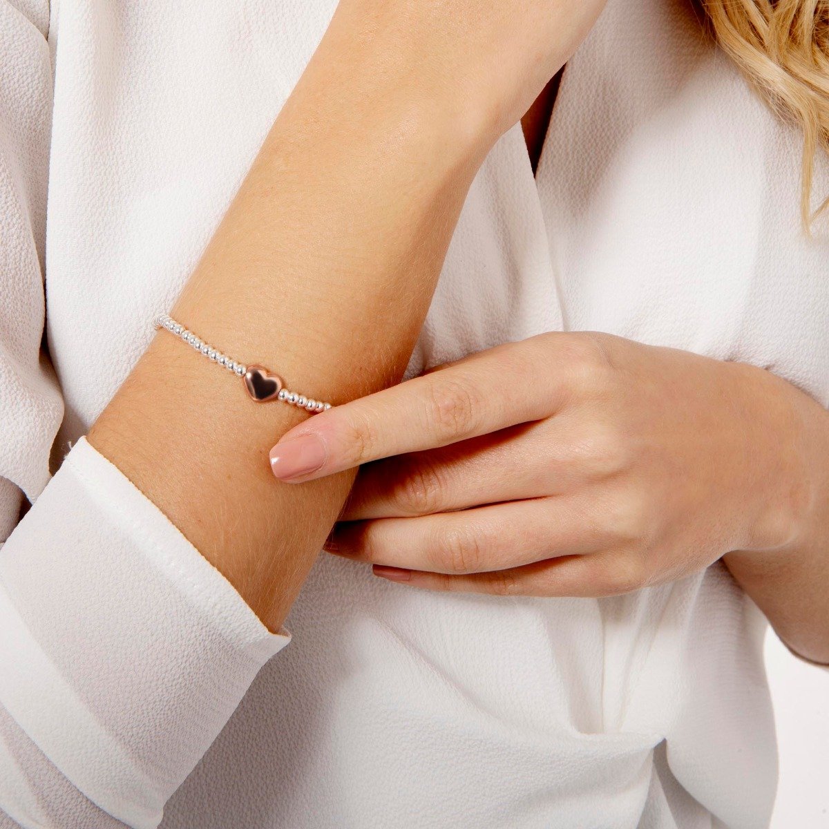 Joma Jewellery a little Proud of You Bracelet - Rose Gold Heart - More Than Just a Gift | Narborough Hall