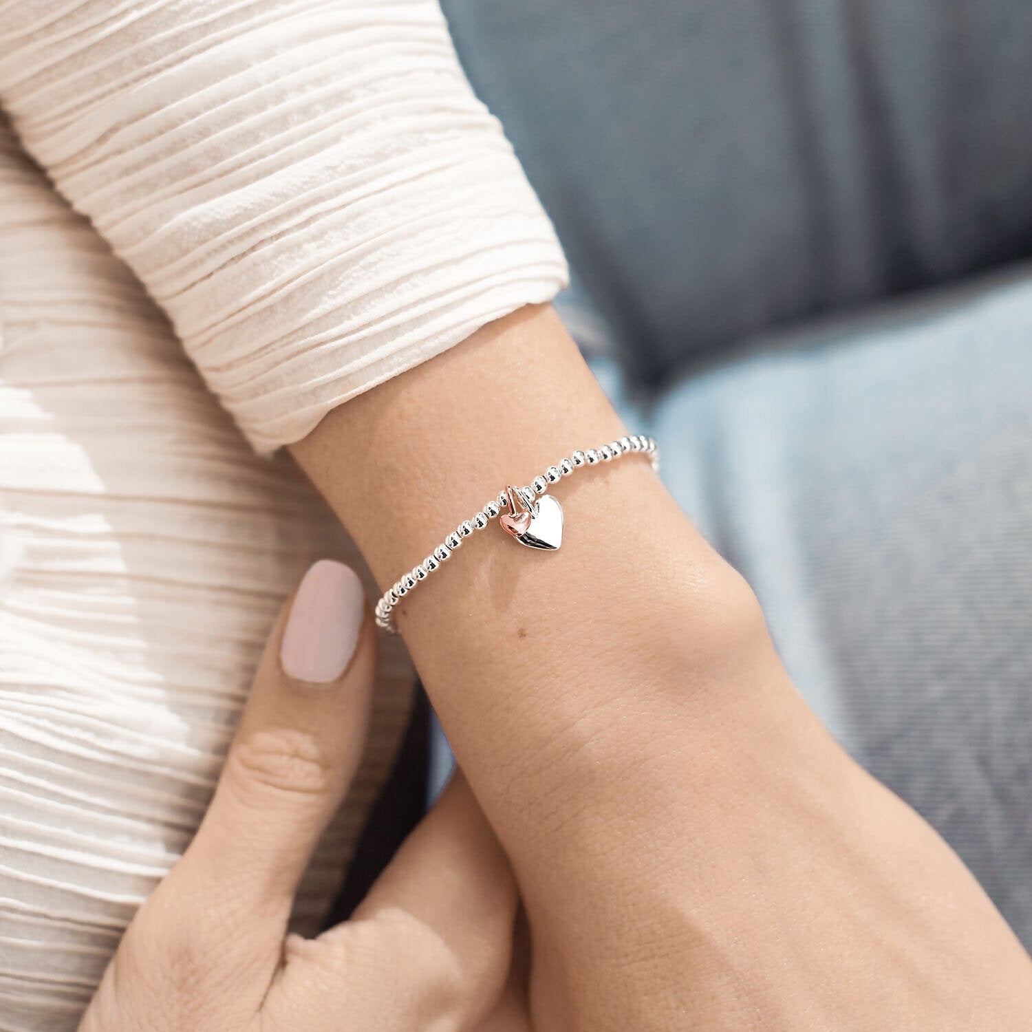 Joma Jewellery a little Godmother Bracelet - hearts - More Than Just a Gift | Narborough Hall