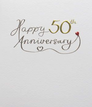 Mimosa 50th Anniversary Card - More Than Just a Gift | Narborough Hall