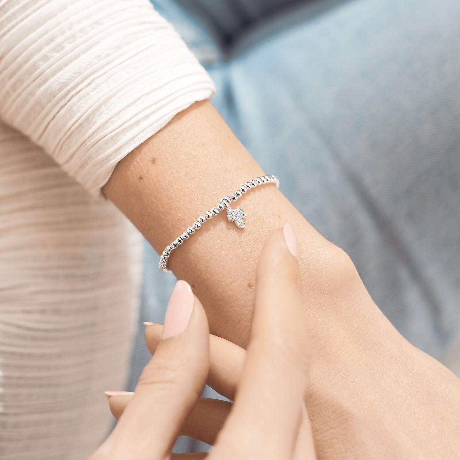 Joma Jewellery A Little New Beginnings Bracelet - Leaf Charm - More Than Just a Gift | Narborough Hall