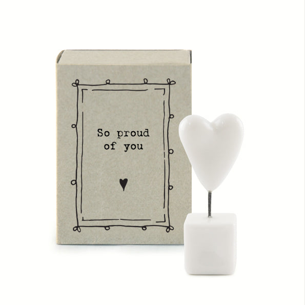 East of India So Proud of You Matchbox Token - More Than Just a Gift | Narborough Hall