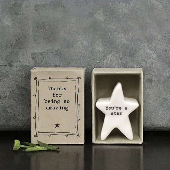 East of India Thanks for being Amazing Matchbox Token - More Than Just a Gift | Narborough Hall